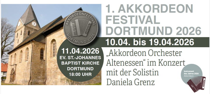 Akkordeonkonzert am 11. April 2026 